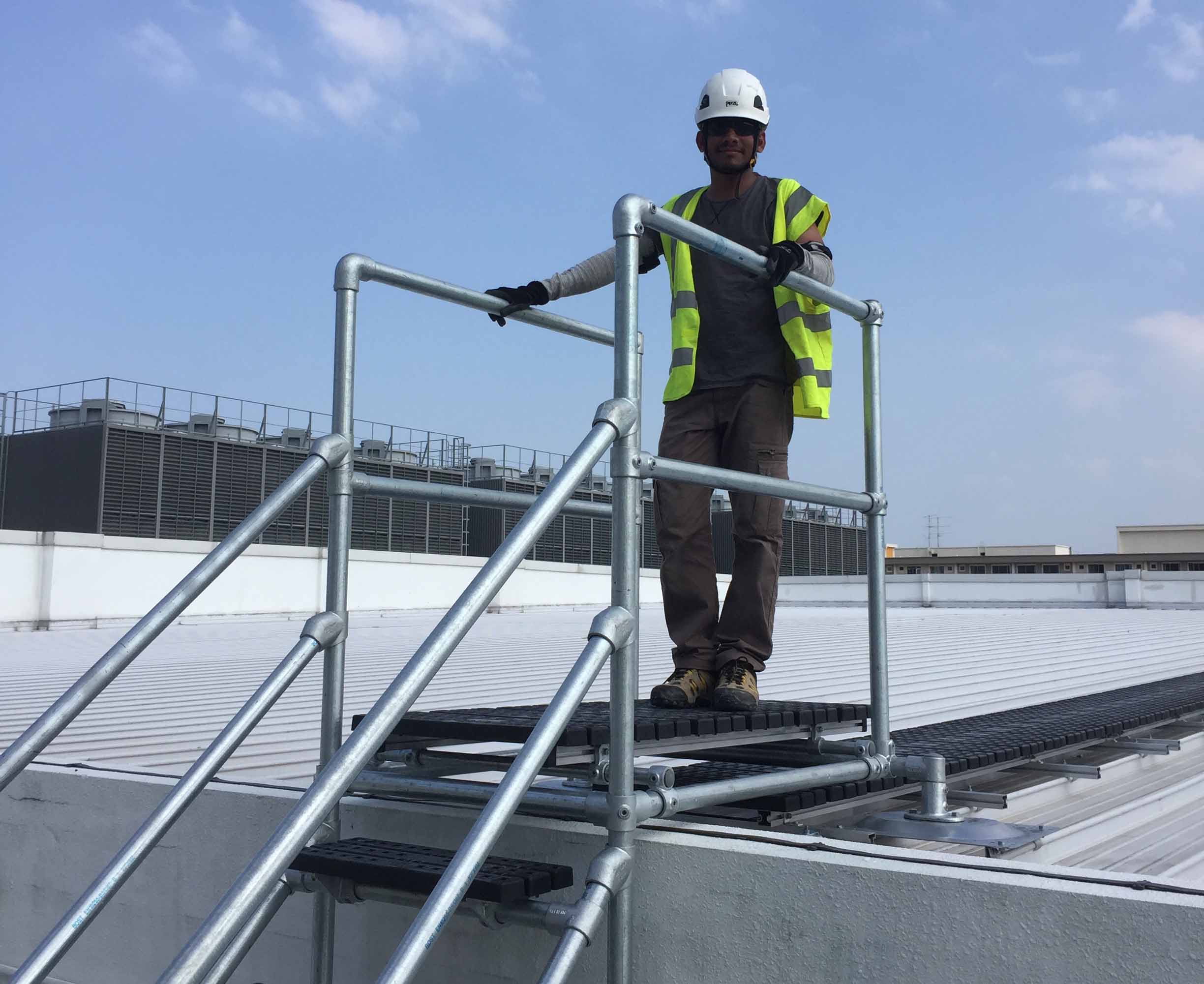 step over platforms | roof crossovers | roof access systems | roof safety system