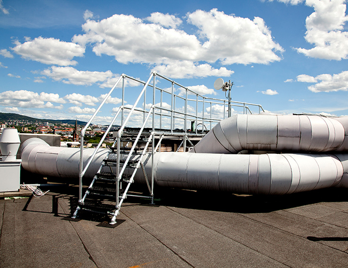 Roof Step Over Platform