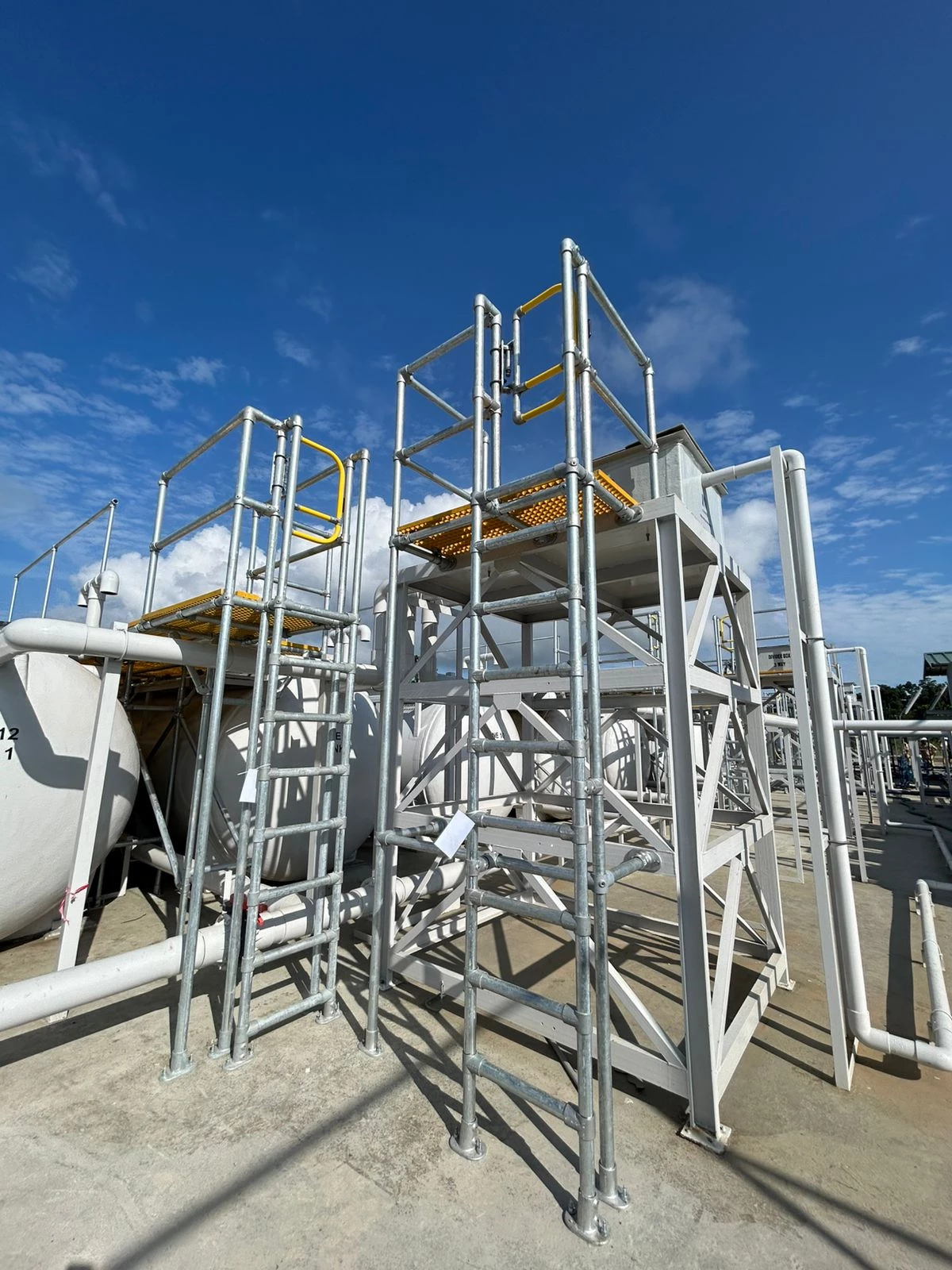 Modular Safe Access Platform with Self Closing Gates
