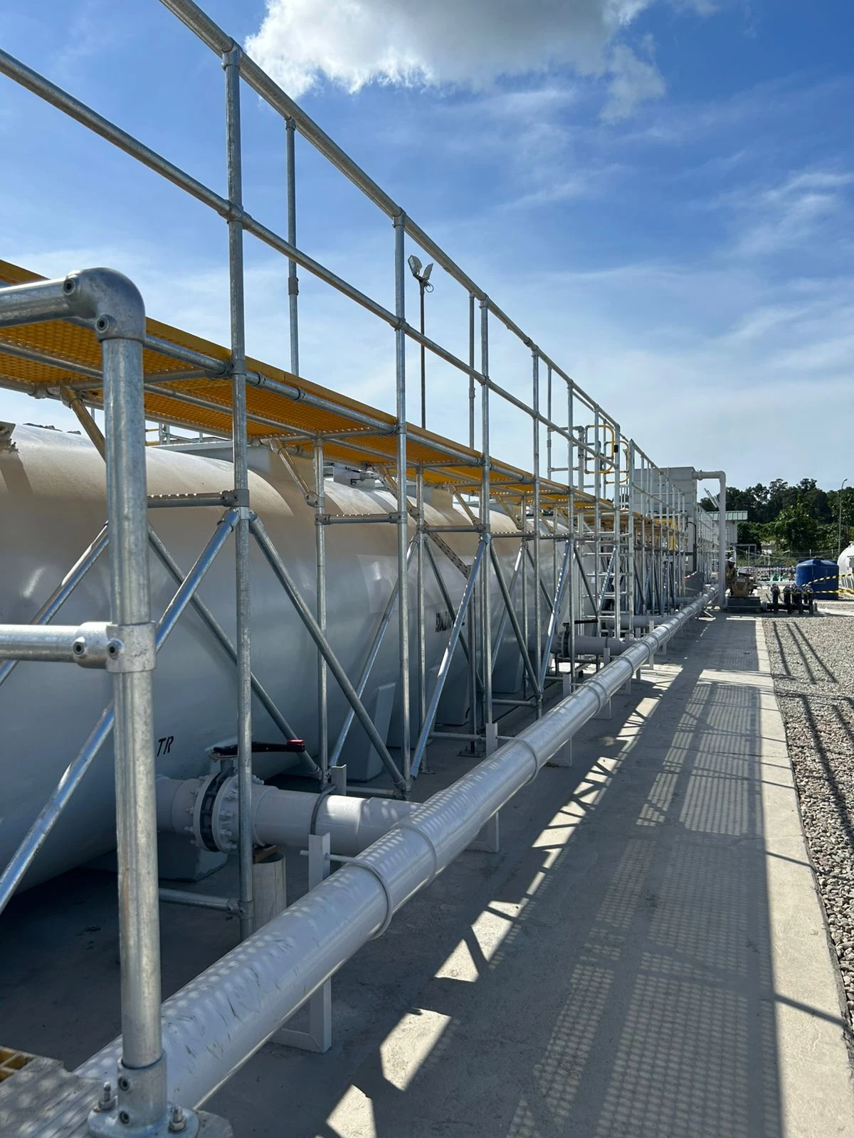 Modular Safe Access Platform with Handrails