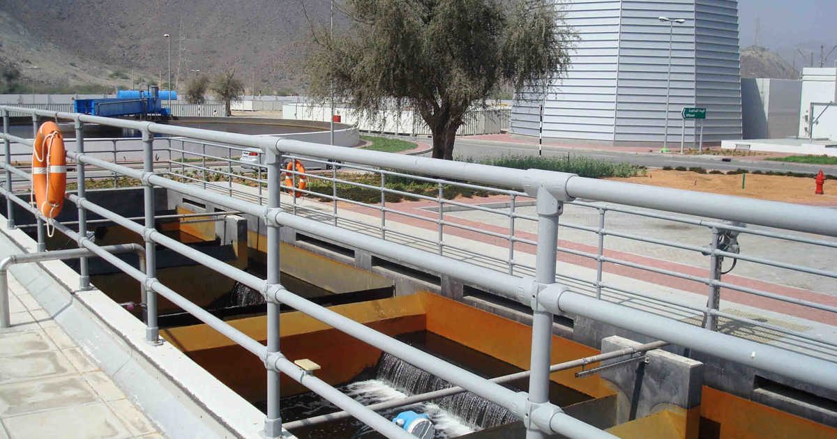 Safety Railing Systems for Water Treatment Plants - Kee Safety