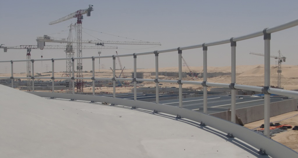 Anodised Aluminium Handrails Water Sewage Plant