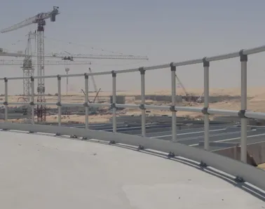 Anodised Aluminium Handrails Water Sewage Plant