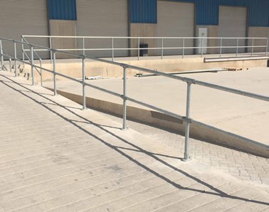 Safety Guardrail For A Distribution Center