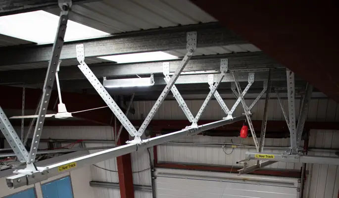 3 Line Rail Safety Railing and Modular Guardrail made from Slip-on Railing Fittings ...