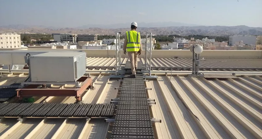 roof fall protection| fall protection| roof safety equipment| roof walkway system