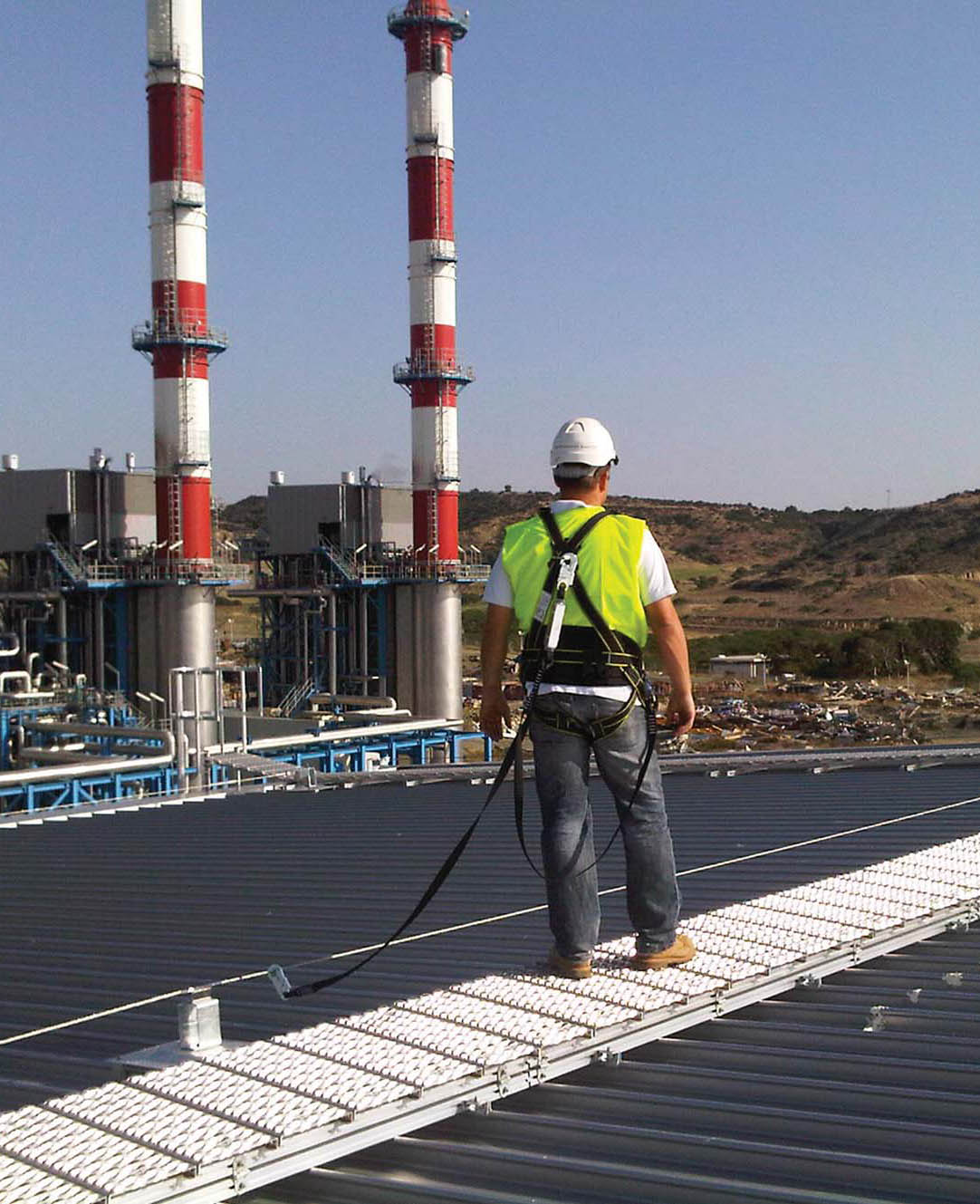 fall arrest system| horizontal lifeline| fall restraint| lifeline fall protection